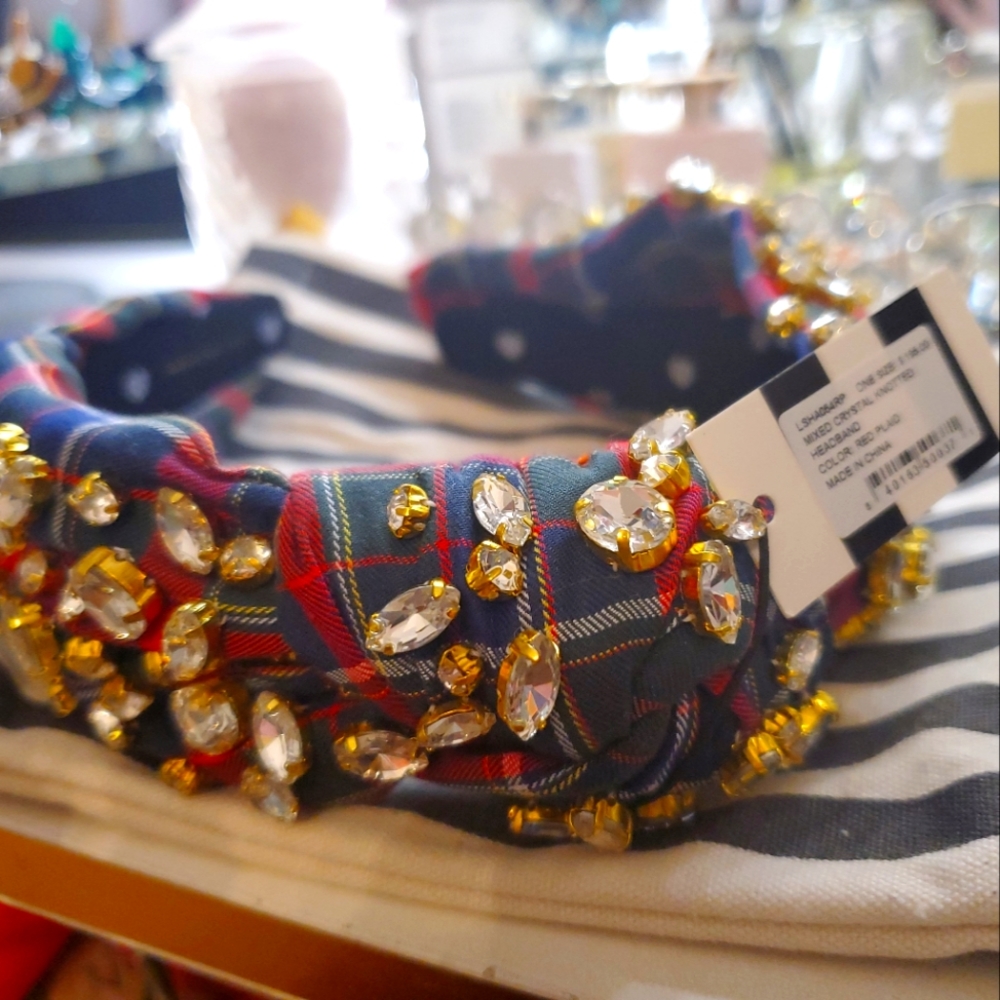 Lele Sadoughi Red plaid